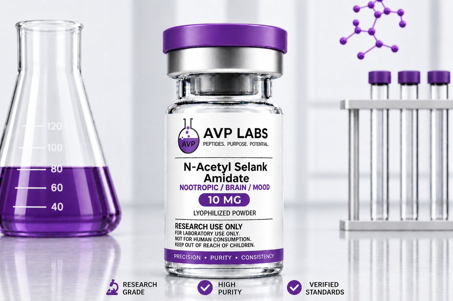 N-Acetyl Selank Amidate - 10 mg